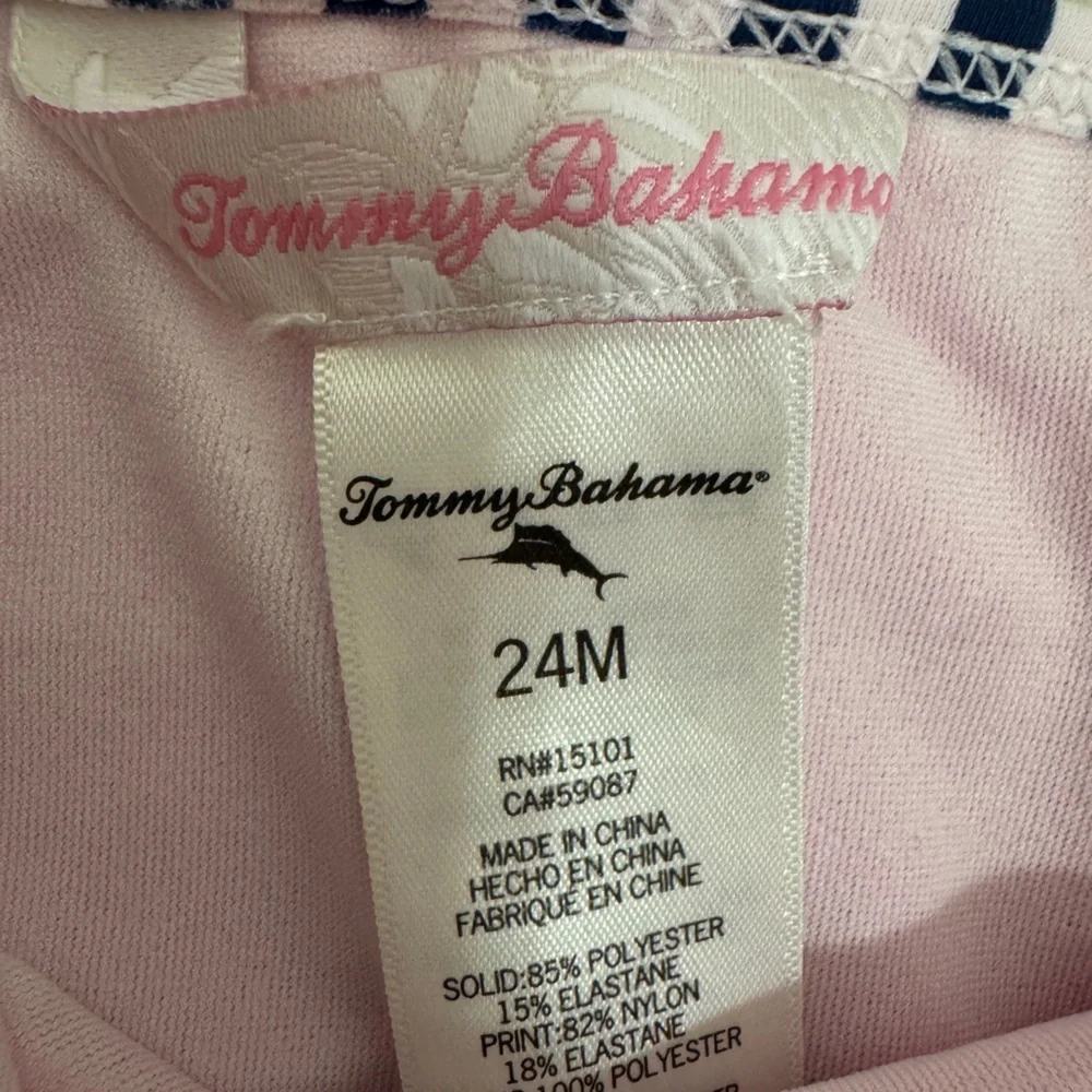 Tommy Bahama Kids Flamingo Swim Set - Pink and White